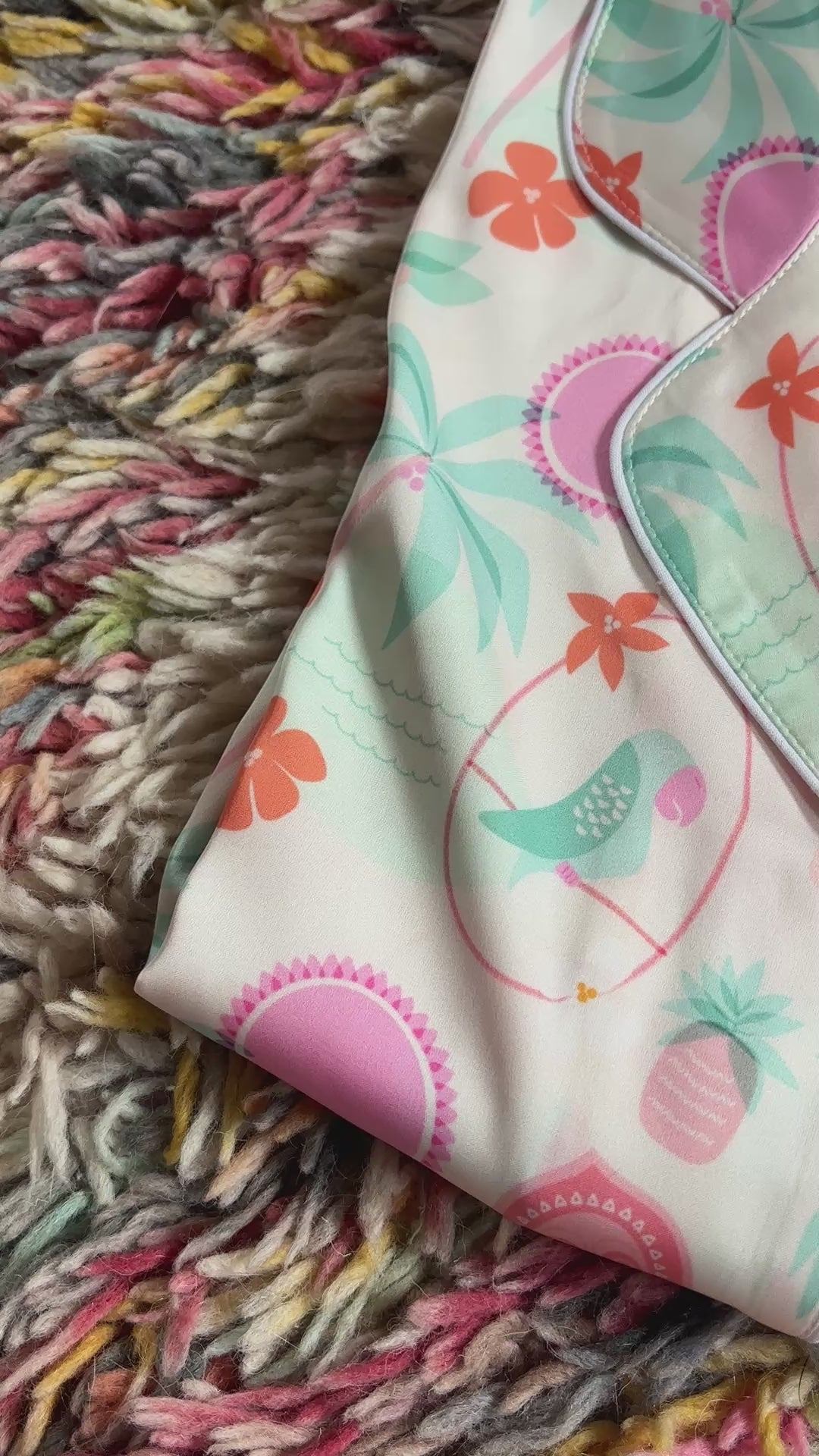 Pajama Top in Caribbean Blue